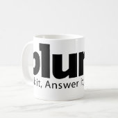 Blurtit Weiß-Tasse Kaffeetasse (Vorderseite Links)