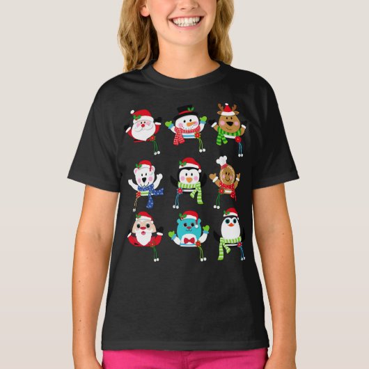 Blusa camiseta feminina de Natal T-Shirt (Vorderseite)