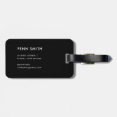 BLUSBLAU BLUE FLORAL ALPHABETS NAME LETTER P GEPÄCKANHÄNGER (Rückseite horizontal)