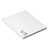 BLUSBLAU BLUE FLORAL ALPHABETS NAME LETTER S NOTIZBLOCK (angewinkelt)