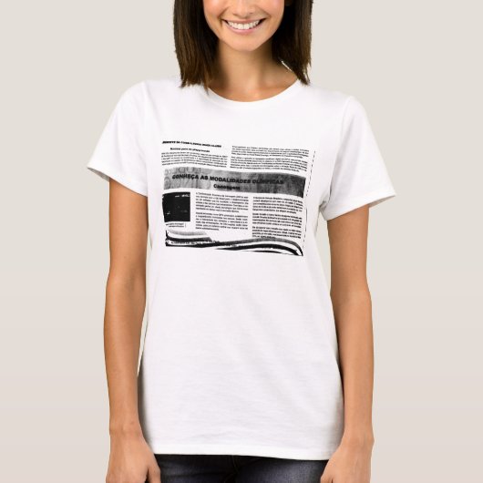 Bluse druckt von der Tageszeitung T-Shirt (Vorderseite)