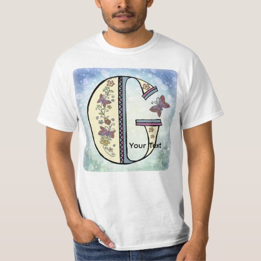 Bluse mit floralem Monogramm G T-Shirt (Vorderseite)