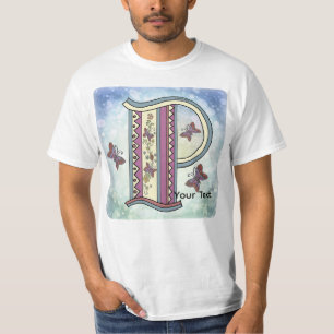 Bluse mit floralem Monogramm P T-Shirt