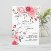 Blusenbestätigung Einladung (Stehend Vorderseite)