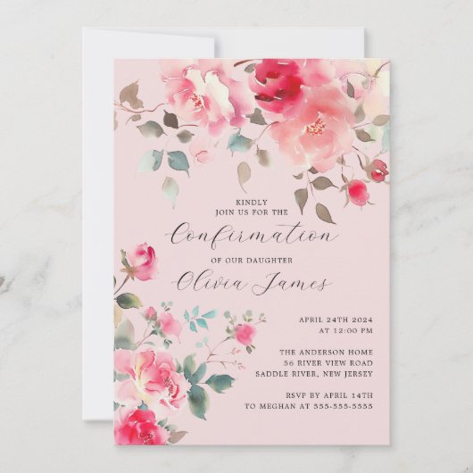 Blusenbestätigung Einladung (Vorderseite)