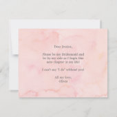 Blusende Blüten werden Sie meine Bridesmaid-Karte Einladung (Rückseite)