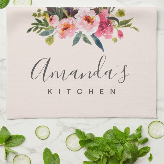 BLUSFRÜCHTE FLORALKÄSE PATISSERIE CUPCAKE KOCH GESCHIRRTUCH (Gefaltet)