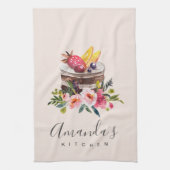 BLUSFRÜCHTE FLORALKÄSE PATISSERIE CUPCAKE KOCH GESCHIRRTUCH (Vertikal)