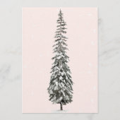 Blush 1st Birthday Winter Wonderland Birthday  Einladung (Rückseite)