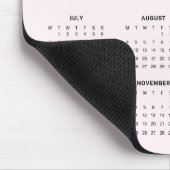 Blush 2025 Monatskalender Mousepad (Ecke)
