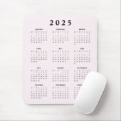 Blush 2025 Monatskalender Mousepad (Mit Mouse)
