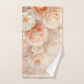 Blush 3 D Wasserfarben Rosen Monogramm Badhandtuch Set (Handtuch)