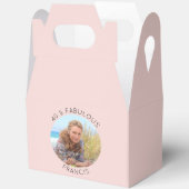 Blush 40 & Fabulous Foto Geschenkschachtel (Offen)