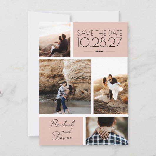 Blush 4 Foto Save The Date (Vorderseite)