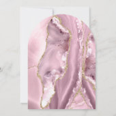 Blush Achat Tauf- Einladung (Rückseite)