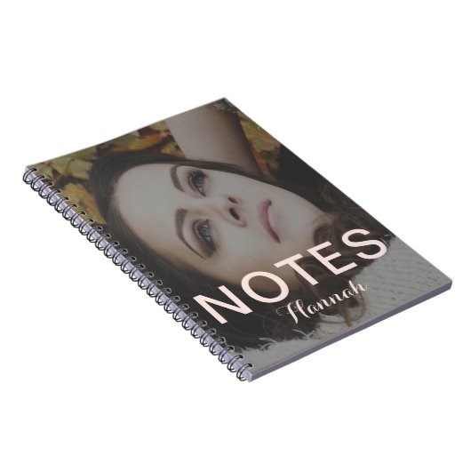 Blush Add Name Notes Foto Notebook Notizblock (Rechte Seite)