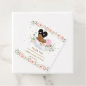 Blush African Afro Puff Baby Girl Dusche Geschenkanhänger (Beispiel)