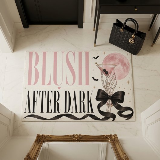 Blush After Dark Coquette Halloween Fußmatte