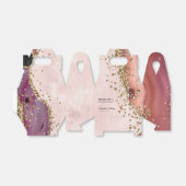 Blush Agate Hochzeit von Gold Glitzer Geschenkschachtel (Ungefaltet)