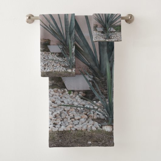 Blush Agave Mexico #1 #wall #art Badhandtuch Set (Insitu)