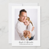 Blush Alaska Wedding Map Save The Date (Rückseite)