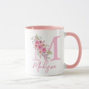 BLUSH ALPHABETS NAME LETTER TASSE