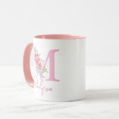 BLUSH ALPHABETS NAME LETTER TASSE (Vorderseite Links)