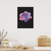 Blush and Bloom Rose Poster (Küche)