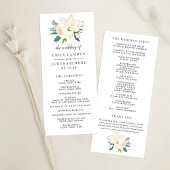 Blush and Cream Floral Bouquet Hochzeitsfeier Programm