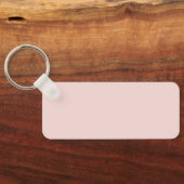 Blush and Dark Brown Elegante Swash Signature Schlüsselanhänger (Rückseite)