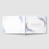 Blush and Dusty Blue Floral Wedding Gästebuch (Voll)