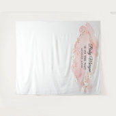 Blush and Gold Baby Dusche Hintergrund Foto Prop Wandteppich (Vorderseite (Horizontal))