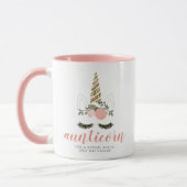 Blush and Gold Einhorn Aunticorn Tantchen Geschenk Tasse (Links)