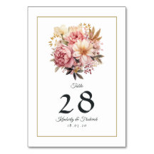 Blush and Gold Floral Wedding