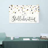 Blush and Gold Moderne Confetti Dots Stellabration Banner (Messeveranstaltung)