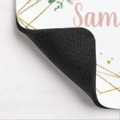 Blush and Gold Personalized Mousepad (Ecke)
