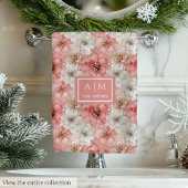 Blush and Gold Towel Trendy Monogram Bathroom Badhandtuch Set