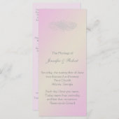 Blush and Gray Romantic Wedding Program Programm (Vorne/Hinten)
