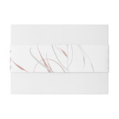 Blush and Gray Wirbel Wedding Einladungsbanderole (Rückseitenbeispiel)