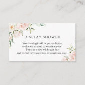 Blush and Greenerary Display Shower Enclosure Card Begleitkarte (Vorderseite)