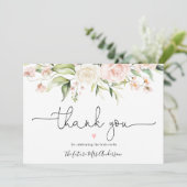 Blush and Greenery Brautparty Vielen Dank (Stehend Vorderseite)