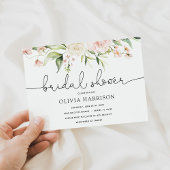 Blush and Greenery Bridal Dusche Einladung