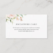 Blush and Greenery Enclosure Card Begleitkarte (Vorderseite)