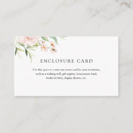 Blush and Greenery Enclosure Card Begleitkarte
