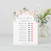 Blush and Greenery sagte er, sie sagte Duschspiel Einladung (Stehend Vorderseite)