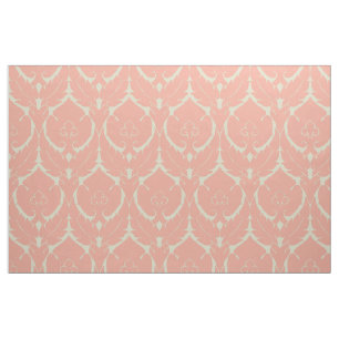 Blush and Ivory Simple Renaissance Damask Stoff