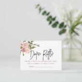 Blush and Rose Gold Kinderdusche Windelwanne Begleitkarte (Stehend Vorderseite)
