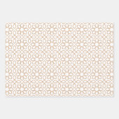 Blush Arabic Geometric Pattern Geschenkpapier Set (Vorderseite)