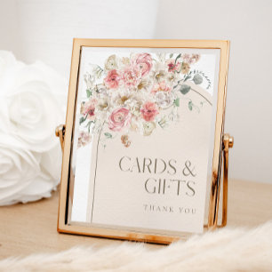 Blush Arch Cards und Giftschild Poster
