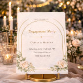 Blush Arch Engagement Style Invitation Einladung